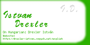 istvan drexler business card